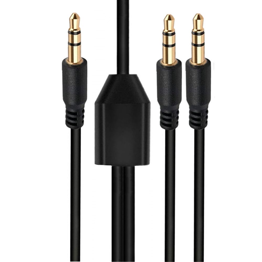 Photo 1 of Seadream Audio Y Splitte Cable 1.64FT;3.5mm 1 Male to 2 Male Audio Splitter, TRS Stereo Jack Headphones Adapter Cable for Smartphone, Computer, Mp3, Earphone, Speakers (M to 2M)