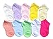 CHUNG Little Girls Cotton Socks Toddler Low Cut Mesh Summer Invisable Liner Thin, PinkRabbit, 2-4 Years