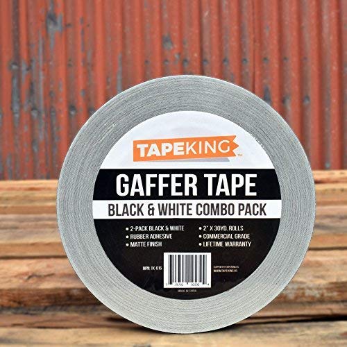 Tape King Gaffers Tape (2Roll Pack) 2” Wide x 30 Yards Per Roll