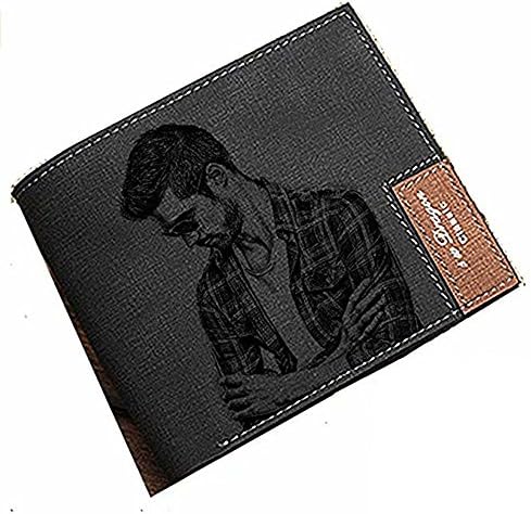 Personalized Mens Custom Photo Wallet Leather Wallet Mens Gift Father Day Gift