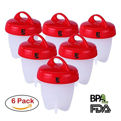 Egg Cooker Set Non-stick Silicone Egg Cups for Soft and Hard Boiled Eggs