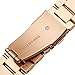 Valkit Compatible Gear S2 Bands Solid Stainless Steel Watch Band Metal Straps Business Sport Wristband Bracelet with Adapter Connector Replacement for Samsung Gear S2 SM-R720/730, Rose Gold, Small