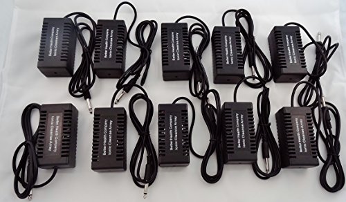 10 Pack Rectangular Black Ionic Cleanse Detox Foot Spa Arrays by Better Health Company