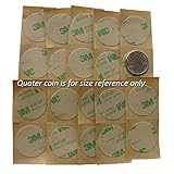 20 of VHB 3M 468 MP 200MP Adhesive 1.35 inch Diameter Thin Double-sided Dot Foam Tape High Bond Conformable Acrylic Glue Replacement Kit Plus Alcohol Pad
