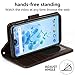 Leather Wallet Phone Case for Samsung Galaxy J7 2018, LOKAKA Folding Flip Cases Protective Cover Strong Magnetic Closure with Card Slots Kickstand -Brown