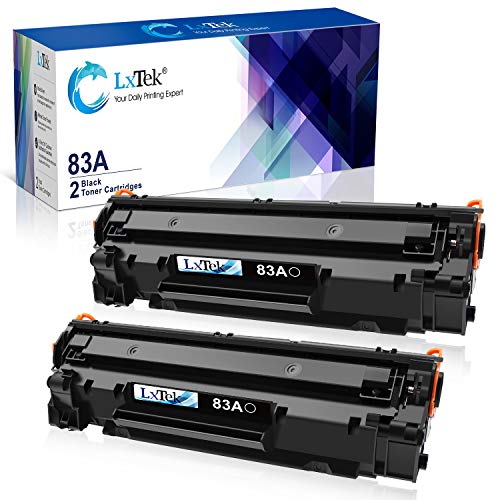 LxTek Compatible Toner Cartridge Replacement for HP 83A CF283A to use with Laserjet Pro MFP M125nw M201dw M225dw M201n M125a M127fn M127fw, 2 Black