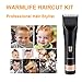 Warmlife Hair Clippers for Men, Professional Barber Clippers for Hair Cutting Kit, Cordless Hair Trimmer for Men with Apron, Scissors, Combs and Portable Bag