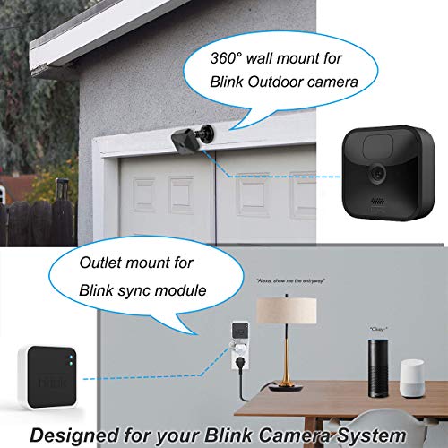 Blink Outdoor Camera Mount, 360 Degree Adjustable Mount with Blink Sync