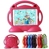 Lioeo iPad 2 Case Silicone iPad Case iPad 3 4 for Kids New Cool Sturdy Carrying Handle Case for Apple iPad 2 3 4 9.7 Inch Screen - Not for ipad Air or ipad Mini (Rose Pink)