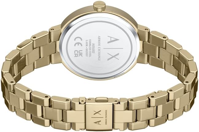 Reloj para Mujer, Movimiento de Cuarzo de Dos Agujas y Caja de 36 mm con Correa de Acero Inoxidable o Cuero