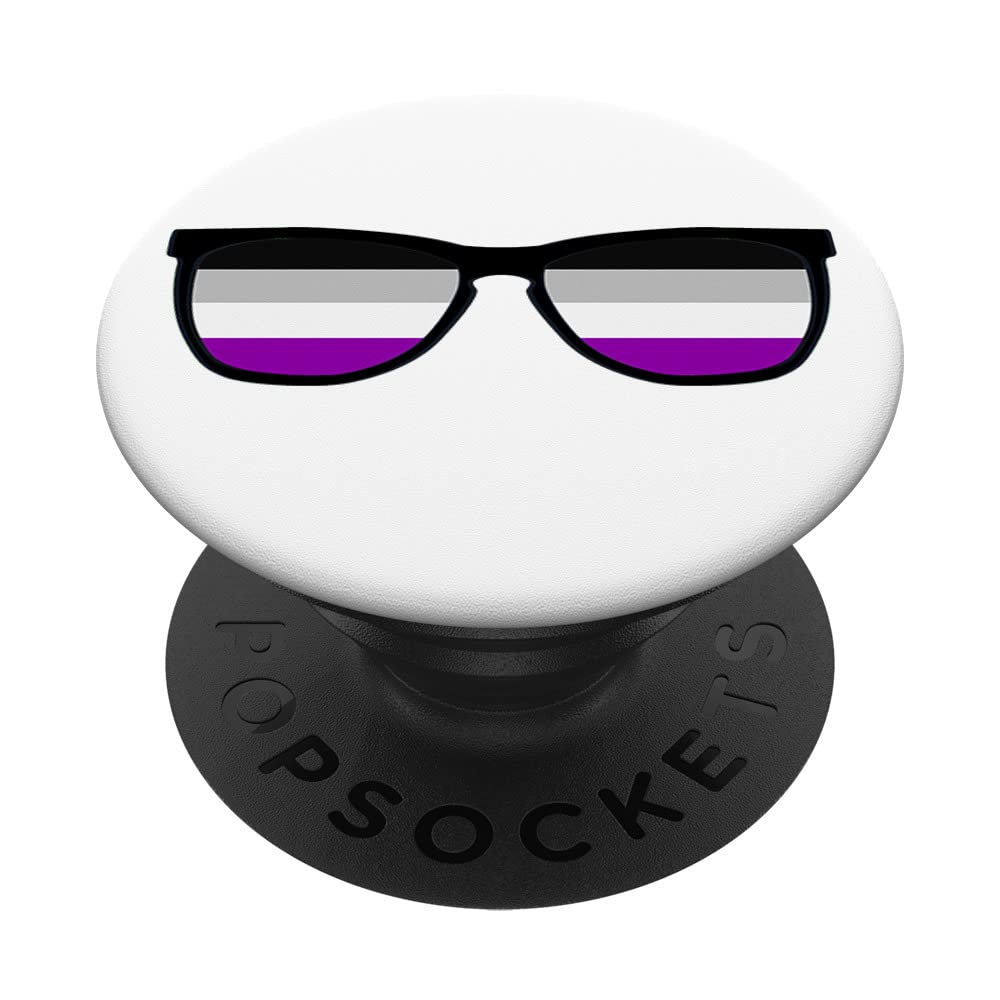 Asexual Cool Sunglasses Ace Pride Month LGBTQ Asexual PopSockets Swappable PopGrip