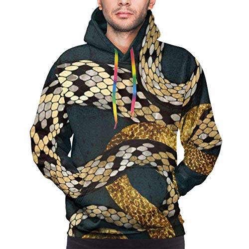 51H Wymie6L Sudadera con Capucha para Hombre Sudadera con Capucha de Serpiente Dorada Sudadera con Capucha Informal para Hombre… Sudadera con Capucha para Hombre Sudadera con Capucha de Serpiente Dorada Sudadera con Capucha Informal para Hombre…