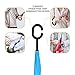 Rainlax Inverted Umbrella Double Layer Windproof Anti UV Protection Umbrellas for Car Rain Outdoor with C-Shaped Handle(Blue)