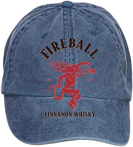 Gaojidian Fireball Whiskey Cotton Six-panel Till Baseball Cap Hats Unisex