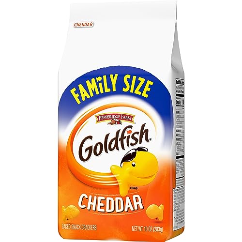 GOLDFISH CHEDDAR CHEESE CRACKERS, 10 OZ BAG