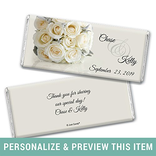 Personalized Candy Wedding Favors Timeless Bouquet (25 Wrappers)
