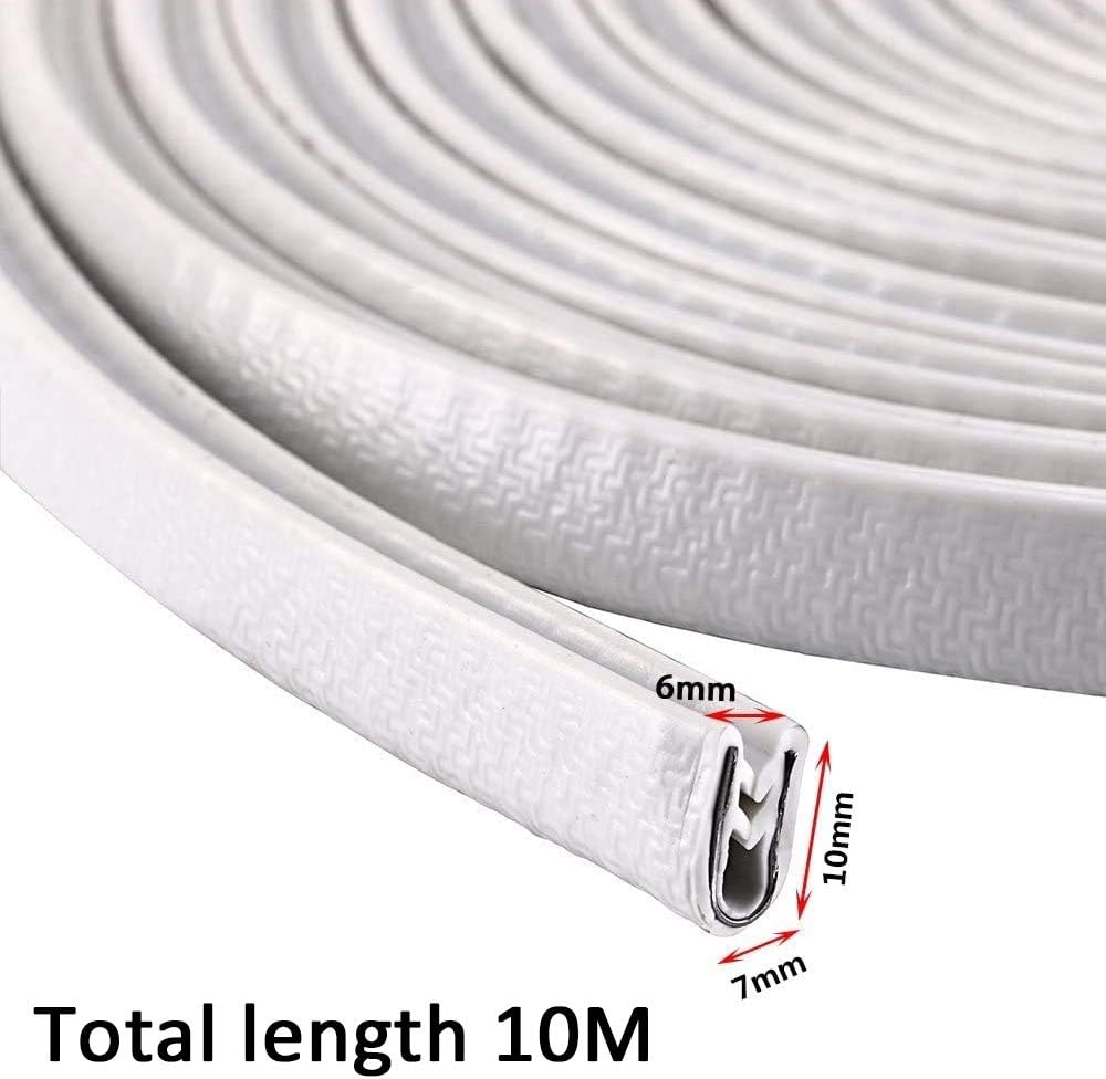 Storystore Car Door Edge Protector 32Ft(10M) Universal Fit U Shape Edge Trim Rubber Seal - Image 4