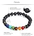 Jstyle 8mm Mens Womens Beaded Bracelets Stone Lava Rock Buddha Healing Energy Bracelet