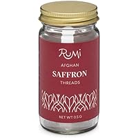 Rumi Spice - Saffron Threads | Premium Whole Authentic Afghan Saffron Threads (0.5 Gram)