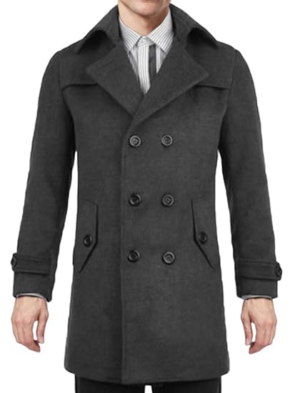 Amazon スカイシイ ビジネスコート ロングコート トレンチコート