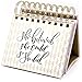 bloom daily planners Undated Perpetual Desk Easel - Religious Inspirational Standing Desktop Flip Calendar - Page a Day - (5.25
