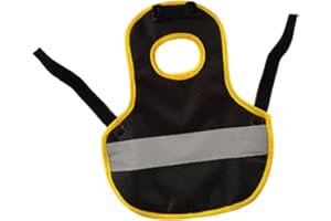 homwowo High-Visibility Chicken Harness, Pet Reflective Fabric, Fashionable Versatile, Hen Chicken Coop Accessories, and, Bla