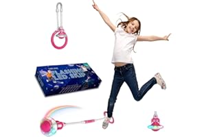 Todos Aman Rocket Flashing LED Ankle Skip Fun Cool Jumping Gift for Ages 5 6 7 8 9 10+ Kids NO Battery Charging Needed Family