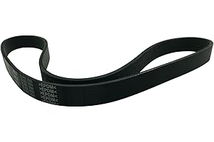 HJSIUTV 6PK986 Serpentine Micro V Drive 6 Rib Belt Rubber Multi Wedge Replacement for Civic 2005 2004 2003 2002 2001 Black