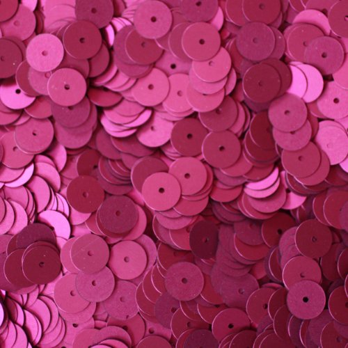 8mm Flat Round SEQUIN PAILLETTES ~ Burgundy Red Wine Matte Silk Frost ~ Loose sequins for embroidery, bridal, applique, arts, crafts, and embellishment. Made in USA.