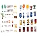 Kid's Colorful Mini Trailer Tow Construction Truck Racing Vehicle Auto World Value Pack With Durable Container Constriction Farm Set 48pcs
