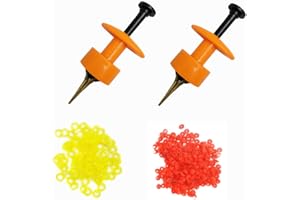 DRCHOER 2X Pellet Bander Tool Micro Bait Bands Banding Match Coarse Fishing Terminal Tackle Set w/ 600 Bands