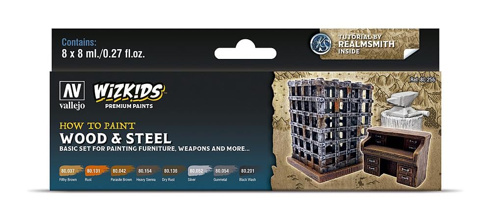 AV Vallejo Wizkids Set - Wood & Steel