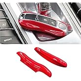 Jaronx 2PCS Glossy Red Key Fob Cover Compatible with Cayenne Panamera 2018-2024/911 Carrera 2020-2024/Taycan 2020-2024, Remote Key Covers Painted Keyless Entry Key Protectors