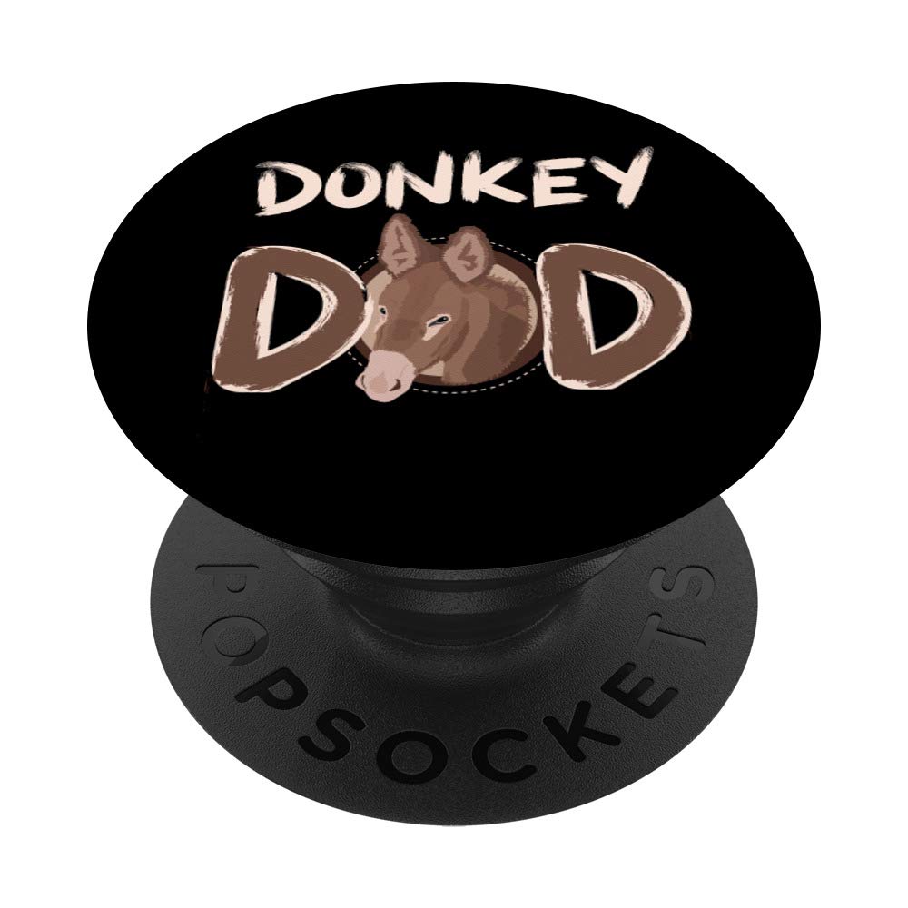 Donkey Dad Clothes Outfit Father's Day Gift Donkey PopSockets Grip and Stand for Phones and Tablets