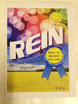 10kg REIN Geschirrspülpulver Spülmaschinenpulver