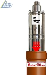 AMUR 4" Sand Resistant Deep Well Pump 750W 230V 2700l/h 100m Borehole Water Pump view 3