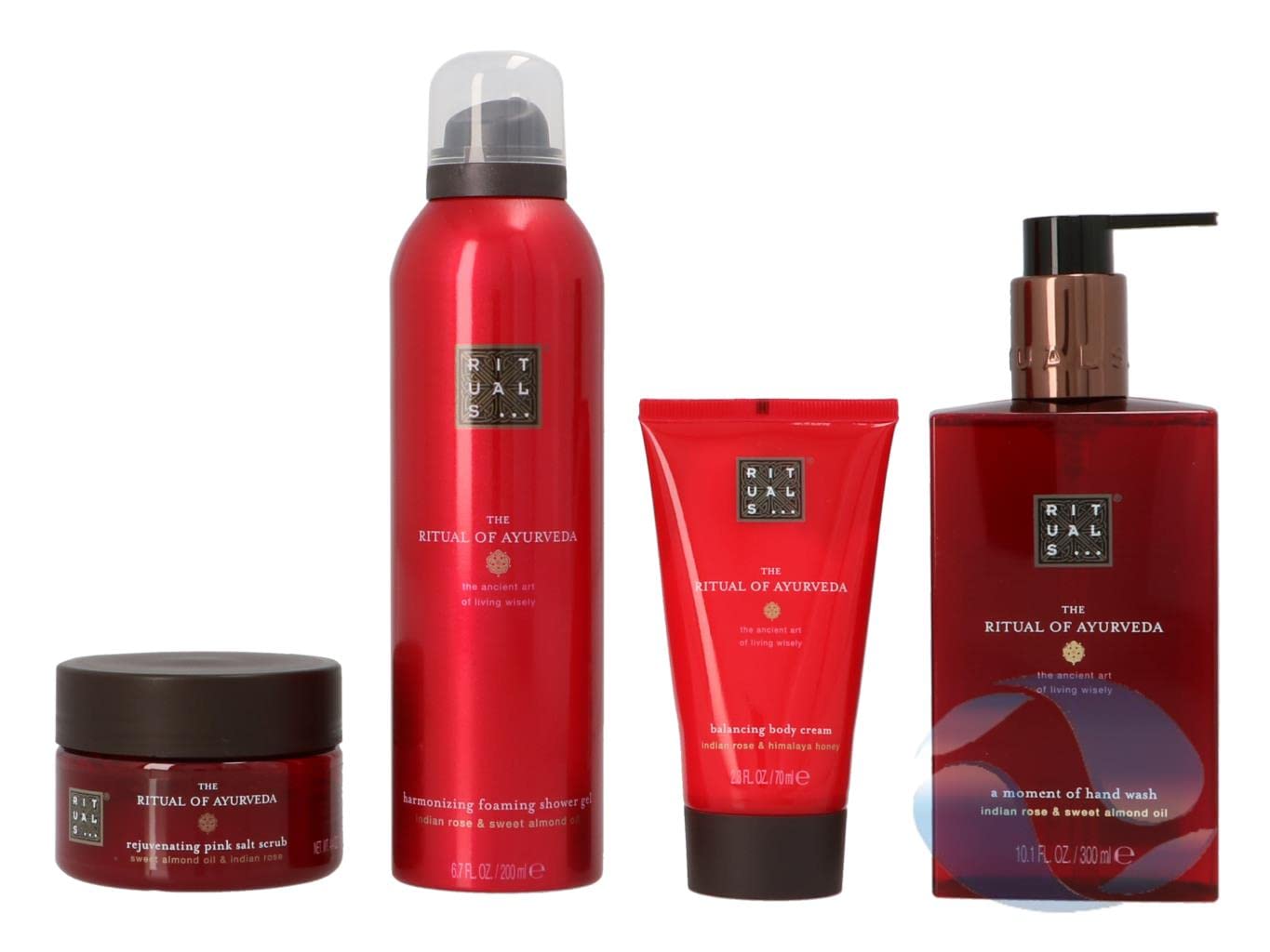 RITUALS Gift Set For Women from The Ritual of Ayurveda, Medium - With Indian Rose & Sweet Almond Oil - Soothing & Nourishing Properties