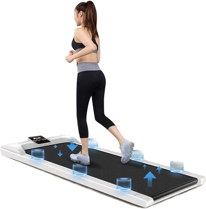 WRJY Electric Treadmill, Portable Flat Walking Machines