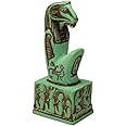 Khnum Statue Green - Ancient Egypt Deity - Egyptian God Khnum - Made in Egypt