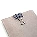 U Brands Binder Clips, Medium 1-1/4-Inch Width, 1/2-Inch Paper Holding Capacity, Black White and Gray, 6-Count