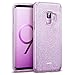 ESR Makeup Glitter Case Compatible for The Samsung Galaxy S9, Glitter Sparkle Bling Case Protective Cover [Three Layer][Supports Wireless Charging] for Galaxy S9 5.8 inch, Purple(Released in 2018)