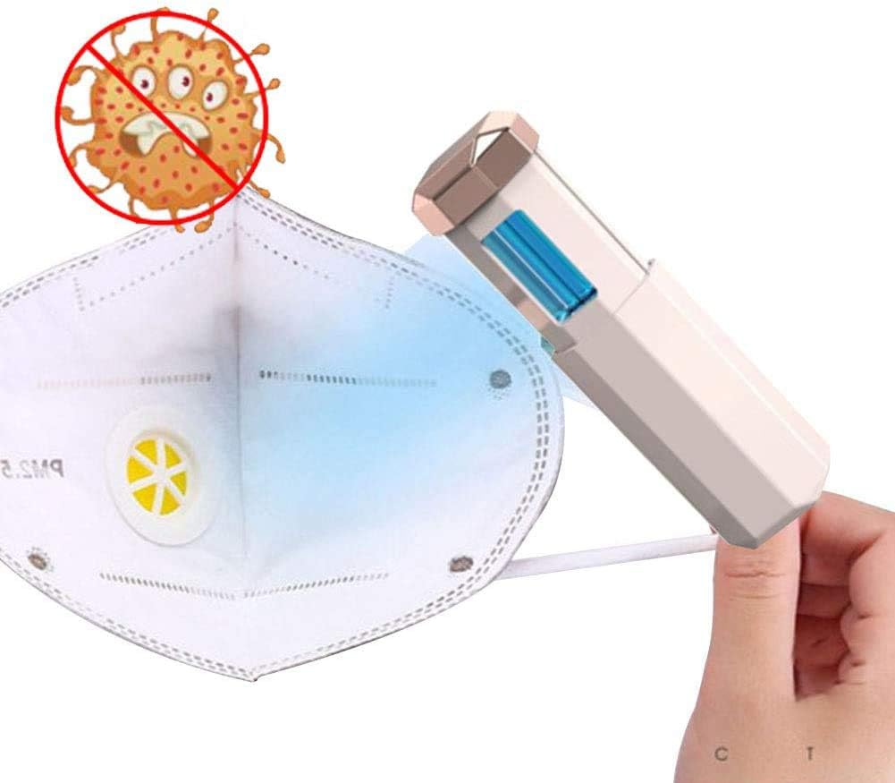 FXXJ WMAJ UV Sterilizer, Hand-Held Portable Disinfection Stick, Can Kill 99.99% of Bacterial Viruses And Bacteria, Used in Masks, Mobile Phones, Clothes,Pink