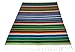 El Paso Designs Mexican Yoga Blanket - 51 x 74 inches - Colorful Studio Mexican Falsa Blanket - Ideal for Yoga, Camping, Picnic, Beach Blanket, Bedding, Home Decor Soft Woven