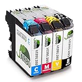 JARBO 1 Set Compatible Ink Cartridges Replacement for Brother LC203 High Yield, Used with Brother MFC J480DW J680DW J880DW J460DW J485DW J885DW J5520DW J4320DW J4420DW J4620DW J5620 J5720DW Printer