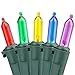 HAYATA Clear Bulbs Christmas Lights 100 LED 33ft Mini String Light - Fairy Lighting for Outdoor, Indoor, Garden, Landscape, Party, Home, Holiday, Garland, Christmas Tree Decorations (Multi Color)
