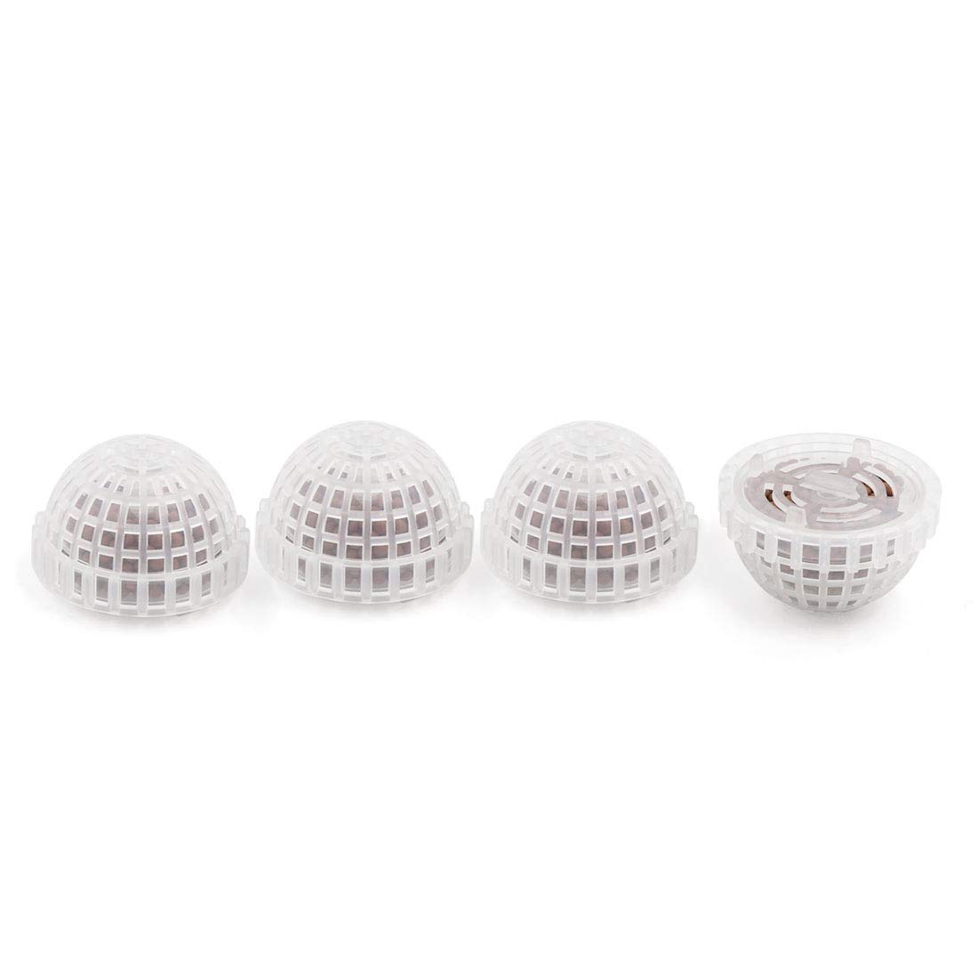 sourcingmap 4pcs Plastic Aquarium Shrimp Fish Tank Moss Ball Holder Live Plant Shaping Decor Filter