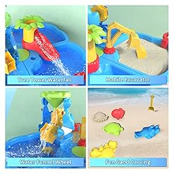 ConeWhale Sand Water Table for Toddlers, 4 in 1