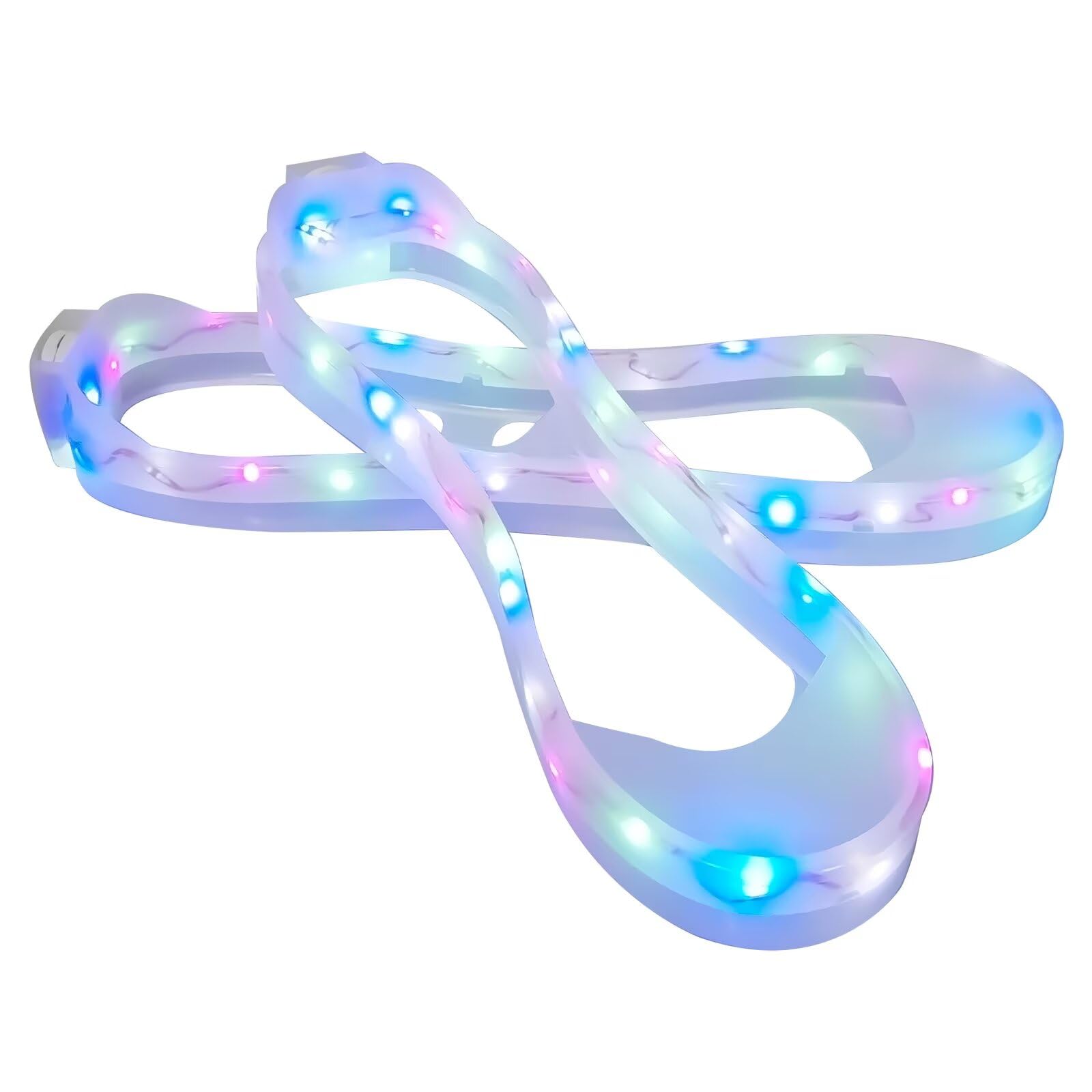 Photo 1 of ORINXION Boys Girls Luminous Shoe Covers Kid LED Light Up Shoes Accessories Unisex Children Glowing Sneaker Lights for Safety Night Running Walking Jogging