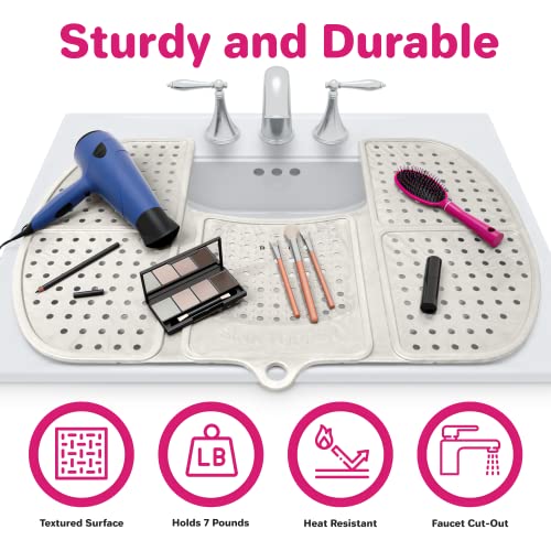 Sink Topper Compact Foldable with Hanging Loop, Silicone Beauty