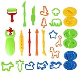 MNBS Dough Tools, 26pcs Clay Dough Tools Kit Clay Set Models Molds Childs